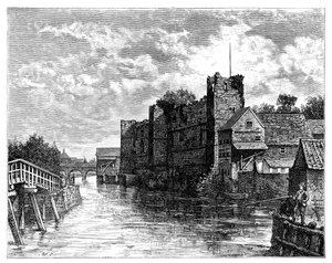 Newark Castle and the River Trent, Newark-on-Trent, Nottinghamshire