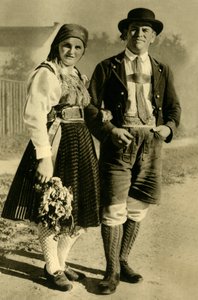 Newlyweds in Traditional Costume, Carinthia, Austria