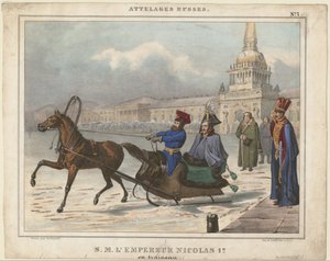Nicholas I of Russia in a Sleigh
