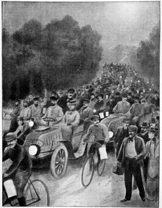 Night of the departure, Paris to Vienna race by Unbekannt