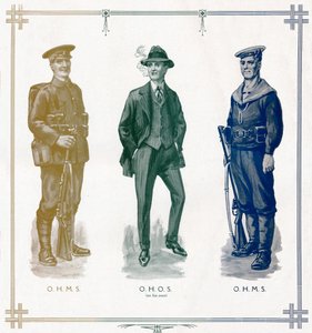 O.H.M.S, O.H.O.S. on His Own, O.H.M.S., 1916 by Unbekannt
