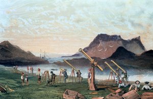 Observing a Total Solar Eclipse, 1851-1857 by Unbekannt