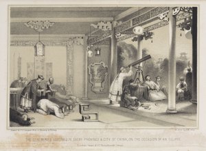 Observing an Eclipse in China, c. 1836 by Unbekannt