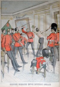 Odious behaviour between English officers by Unbekannt