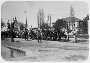 Officer Inspecting a Mounted Detachment of the French Foreign Legion, Syria, 20th Century by Unbekannt