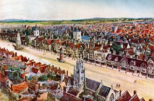 Old Cheapside, About 1580 by Unbekannt