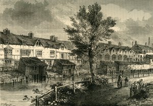 Old Houses in London Street, Dockhead, about 1810 by Unbekannt