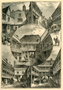 Old Inns in Southwark, c1878