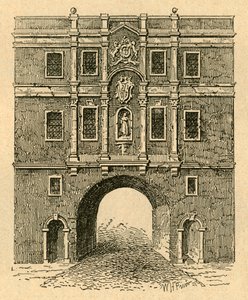 Old Lud Gate, from a print published about 1750