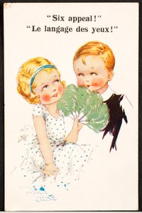 Old postcard / Eye Language / Children by Unbekannt