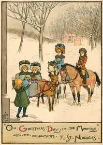 On Christmas Day in the Morning, with the Compliments of St. Nicholas, 1883 by Unbekannt