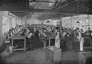One of the Cigar Manufacturing Departments at Salmon and Gluckstein, Ltd, London, c1870s, 1903