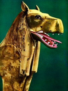 One of the Twin Supports of a Ceremonial Couch Found in Tutankhamun