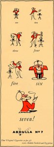 One, Two, Three, Four, Five, Six, Seven - Abdulla No7, 1947 by Unbekannt