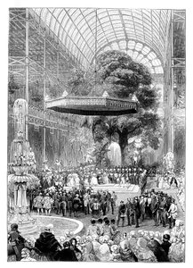 Opening of the Great Exhibition, Hyde Park, London by Unbekannt