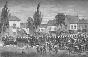 Oudtshoorn Mounted Volunteers Starting for the Eastern Frontier, c. 1880