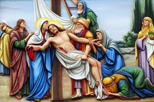 Way of the Cross, Station 13: Jesus is Taken Down from the Cross, Our Lady of Fatima Church, Ho Chi Minh City, Vietnam