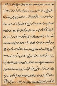 Page from Tales of a Parrot Tuti-nama: text page, c. 1560 by Unbekannt