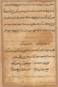 Page from Tales of a Parrot Tuti-nama: text page by Unbekannt