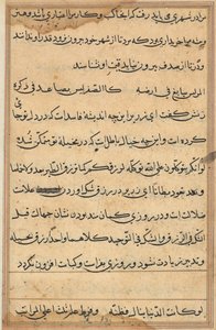 Page from Tales of a Parrot Tuti-nama: text page, c. 1560 by Unbekannt