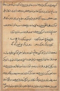 Page from Tales of a Parrot Tuti-nama: text page by Unbekannt