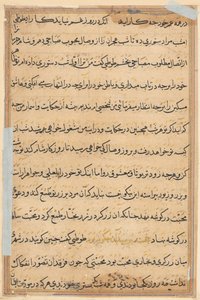 Page from Tales of a Parrot Tuti-nama: Text Page by Unbekannt