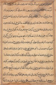 Page from Tales of a Parrot Tuti-nama: text page by Unbekannt