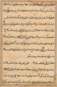 Page from Tales of a Parrot Tuti-nama: text page by Unbekannt