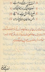 Page from Tales of a Parrot Tuti-nama: text page, c. 1560 by Unbekannt