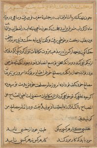 Page from Tales of a Parrot Tuti-nama: Text Page by Unbekannt