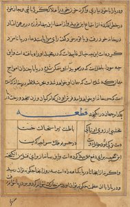 Page from Tales of a Parrot Tuti-nama: Text Page by Unbekannt