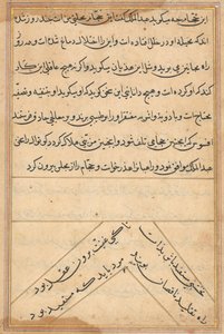 Page from Tales of a Parrot Tuti-nama: text page, c. 1560 by Unbekannt
