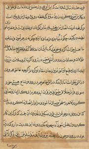 Page from Tales of a Parrot Tuti-nama: Text Page by Unbekannt