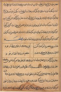 Page from Tales of a Parrot Tuti-nama: Text Page by Unbekannt