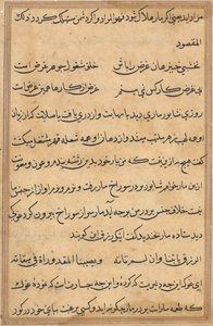 Page from Tales of a Parrot (Tuti-nama): Text Page, c. 1560 by Unbekannt