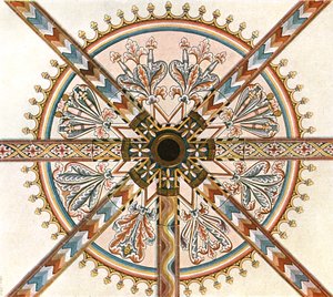 Painted decoration in the Cathedral, Limburg an der Lahn, Germany