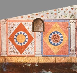 Painted decoration in the Stasovsky Crypt, Cimmerian Bosporus, Kerch