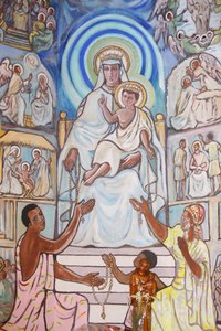 Virgin and Child, Lome Cathedral, Lome, Togo