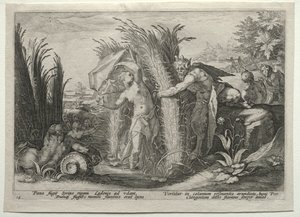 Pan Pursuing Syrinx, c. 1589 by Unbekannt