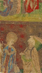 Panel with the Virgin and Gabriel Annunciate by Unbekannt