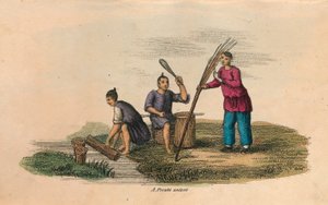 Papermaking in China, AD 105 by Unbekannt