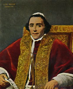 Pope Pius VII - Painting by David