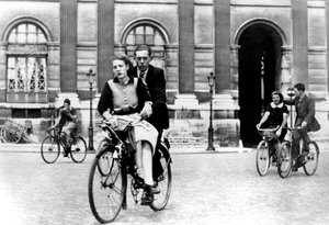 Parisians Travelling by Bicycle, German-Occupied Paris, July 1940