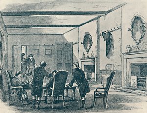 Parlour of the Three Crowns Inn, Lichfield, 1907