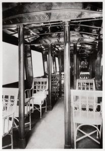 Passenger cabin of Zeppelin LZ7 Deutschland I