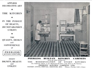 Peerless Built-In Kitchen Cabinets by Unbekannt