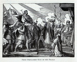 Pepin Proclaimed King of the Franks by Unbekannt