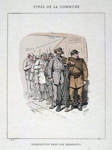 Search in a Printing House, Paris Commune, 1871