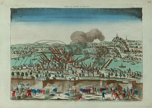 Perspective View of the Siege and Bombardment of the City of Lyon in October 1793, c. 1793 by Unbekannt