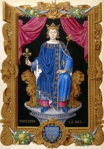 Philippe IV le Bel from Recueil des Rois de France, by Jean Du Tillet (16th Century)